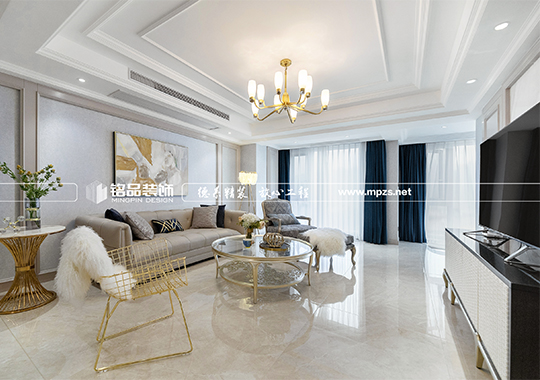 台州-中央山公馆-铭品装饰【毛坯房家装】【法式风格】150方