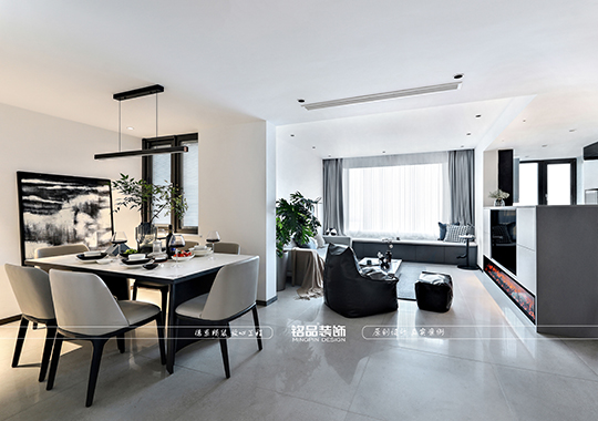 台州-椒江新都会小区-铭品装饰【毛坯房家装】【现代极简风格】130方