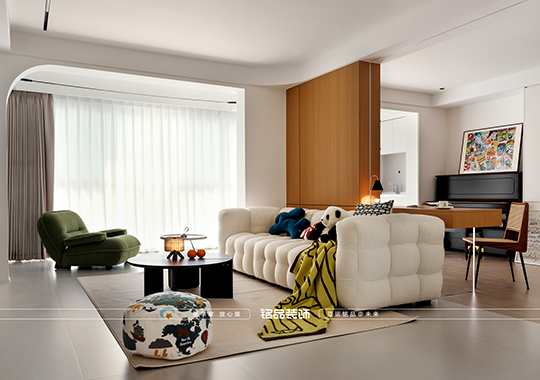 台州-百花苑 铭品装饰【毛坯房家装】【现代奶油】120方