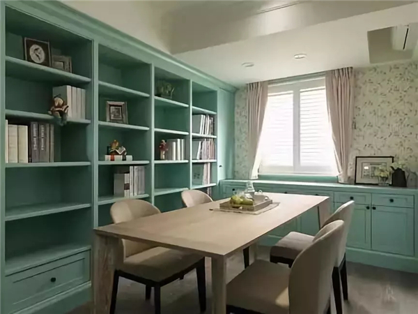 台州装修公司,餐厅加书架