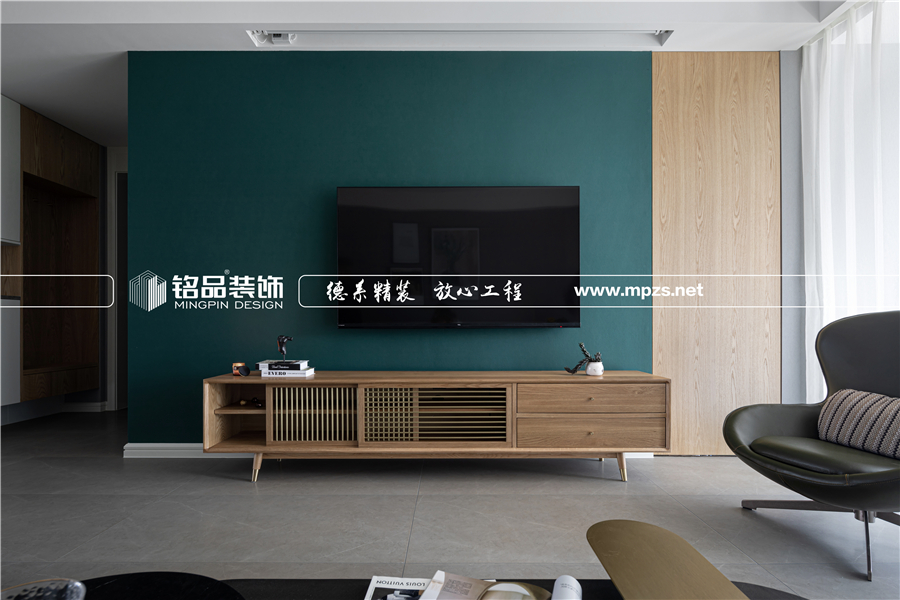 台州装修公司铭品装饰,客厅电视背景效果图