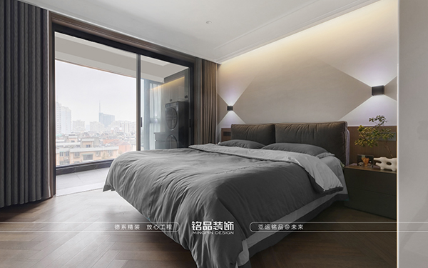 台州装修现代风格，主卧效果图